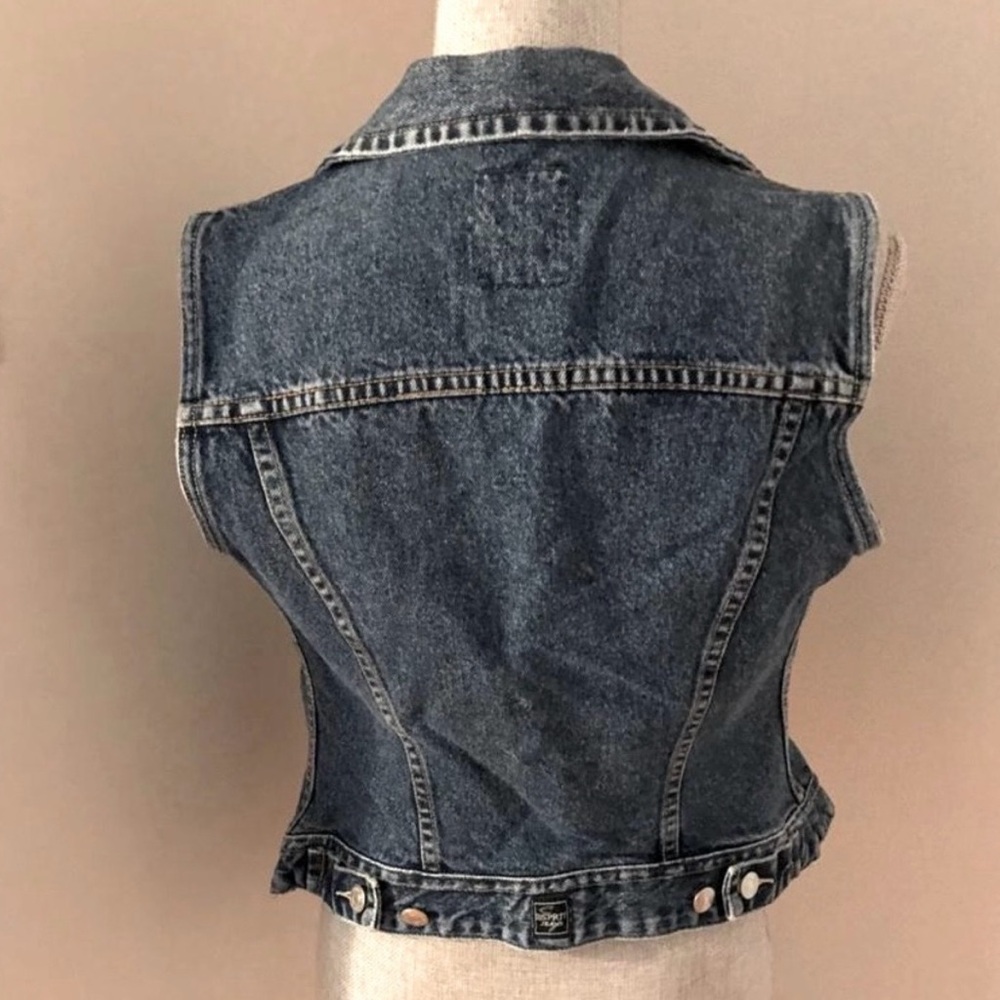 Esprit Vintage Denim Sleeveless Vest - Picture 3 of 5